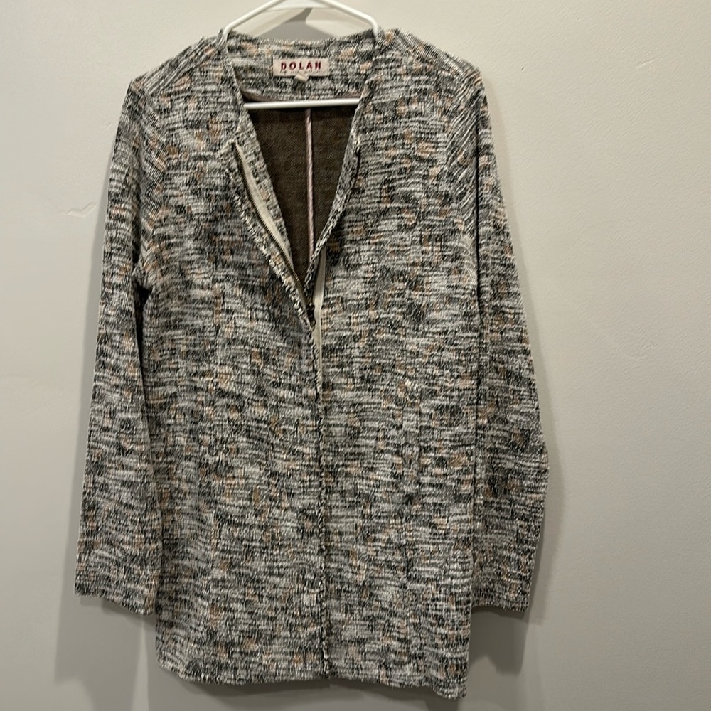 Anthropologie Dolan zipper blazer style jacket. Leopard print. Size M.